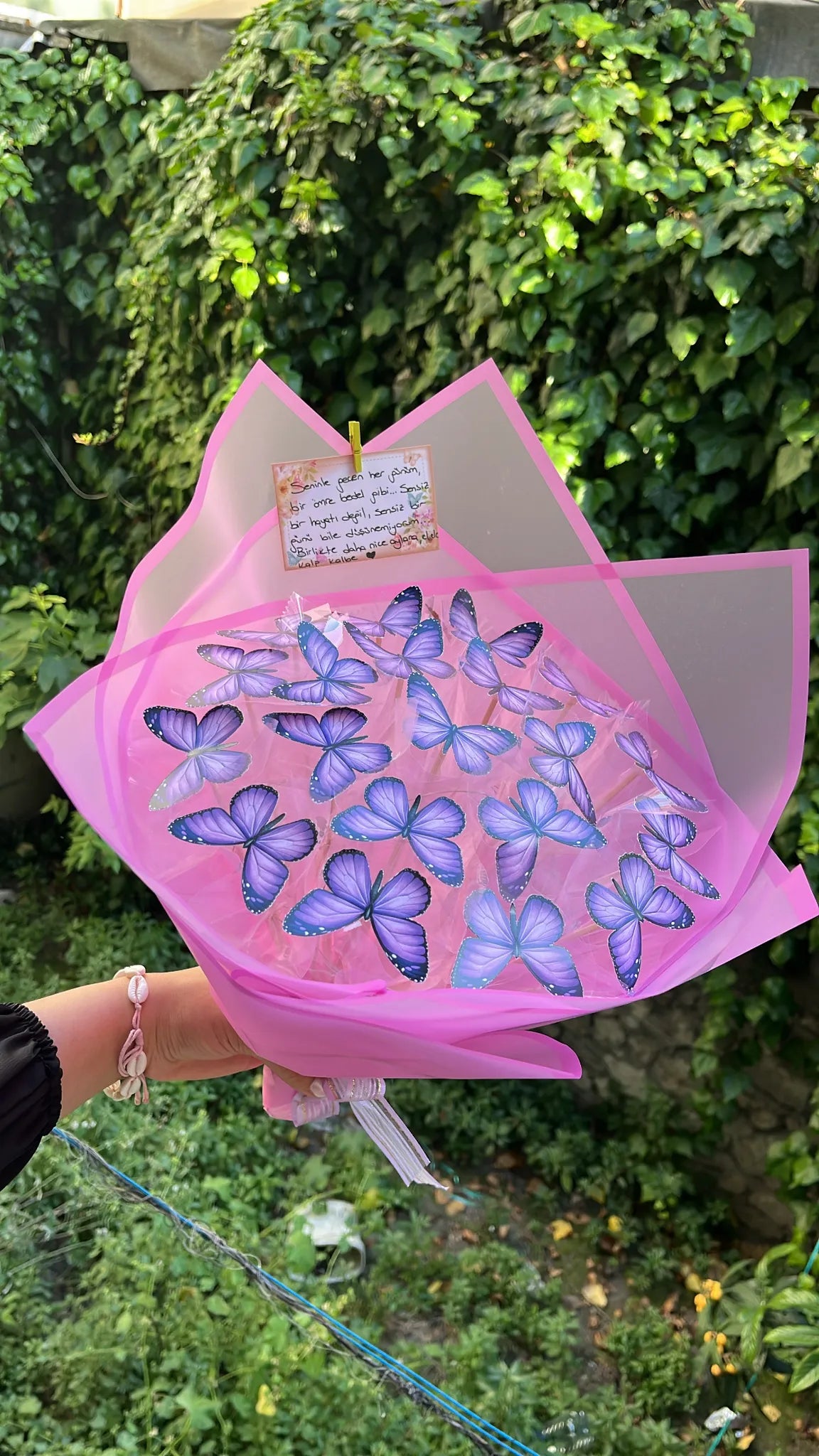 AMOR NOVA LED Işıklı Kelebek Buketi