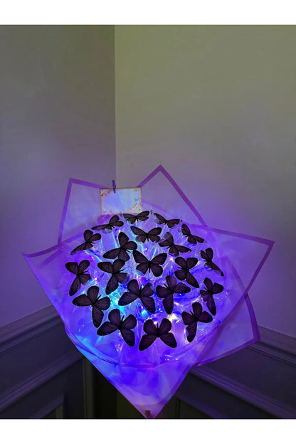 AMOR NOVA LED Işıklı Kelebek Buketi